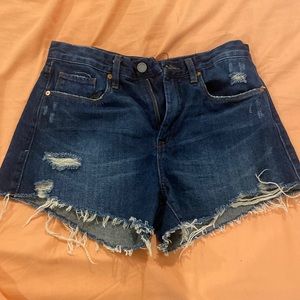 Blank NYC distressed high waist shorts